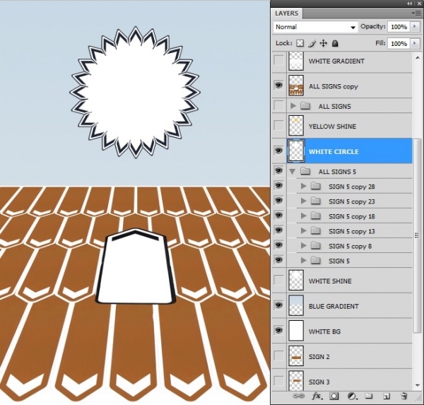 Creation of On my way: Step 9